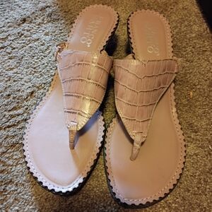 Franco Sarto Women's Pink Sandals 10